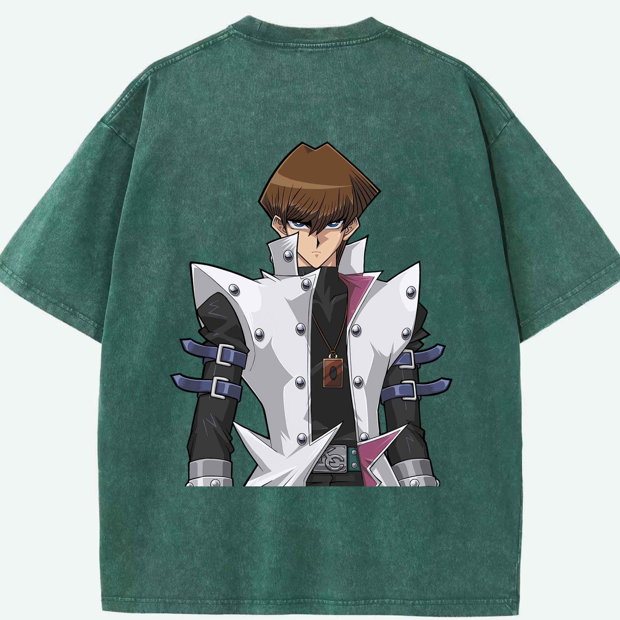 （画像用） 遊☆戯☆王 Yu-Gi-Oh! 綿100% ヴィンテージ風 半袖Tシャツ（背面プリント）
